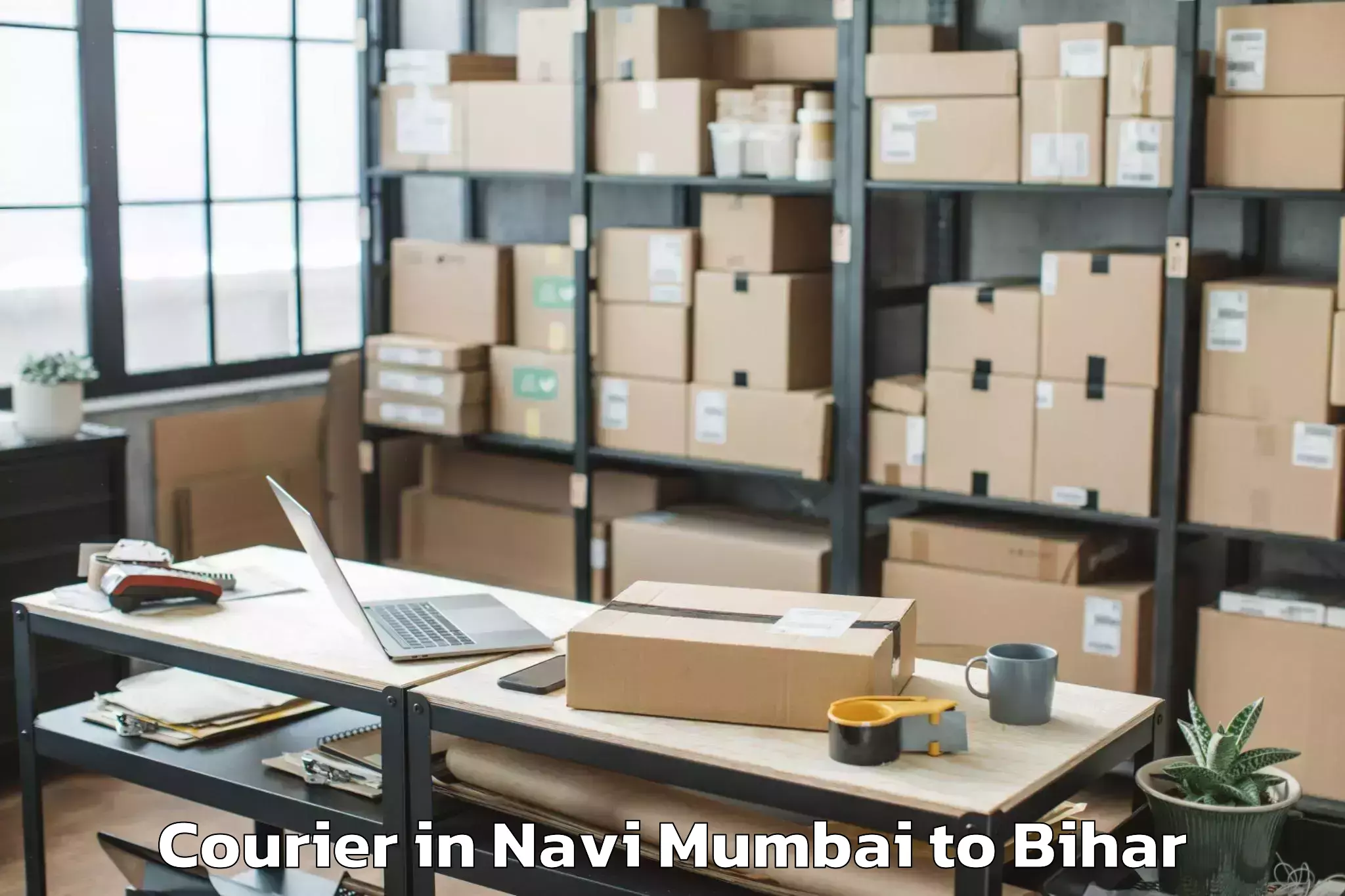 Get Navi Mumbai to Belaganj Courier